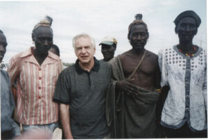 My father working with villagers in northern Kenya